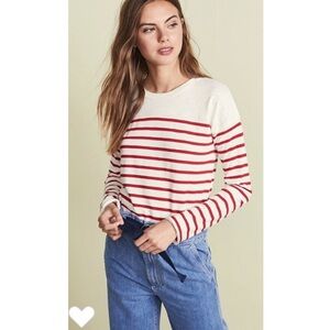 Rag & Bone Halsey Long Sleeve Striped Top.